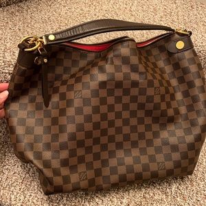 LOUIS VUITTON Damier Ebene Duomo Hobo